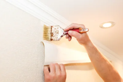 Pose de papier peint à Saint-Varent — revêtements muraux et toiles de verre